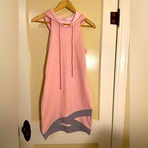 NWOT Hooded Sleeveless Sweatshirt Dress